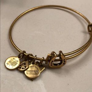Horse shoe gold Alex and ani bracelet